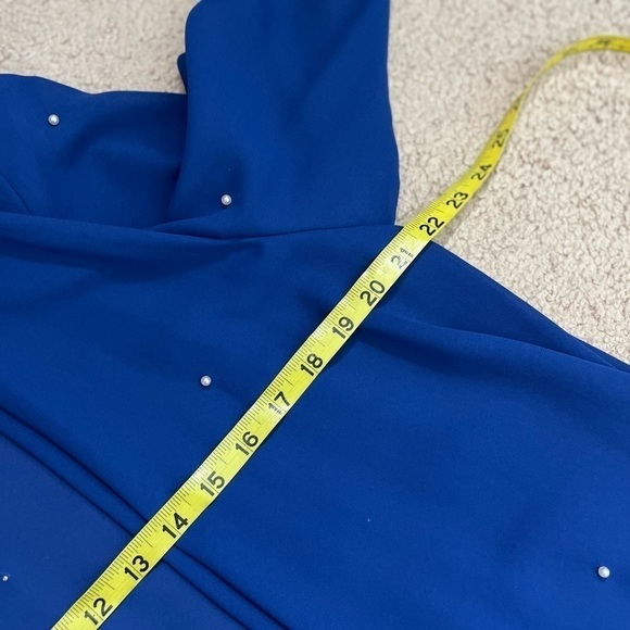 Vintage Royal Blue Pearl Embellished Cardigan 12 - Picture 6 of 7